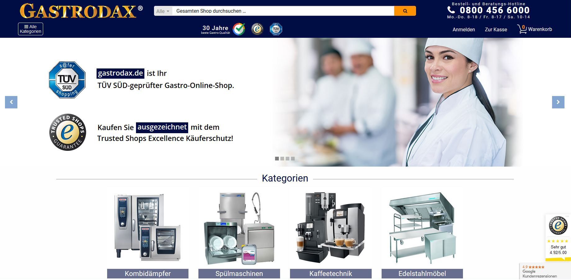 TÜV SÜD zertifiziert gastrodax.de zum vierten Mal